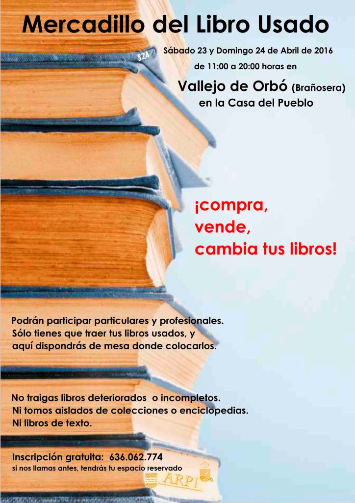 cartel Mercadillo del Libro Usado